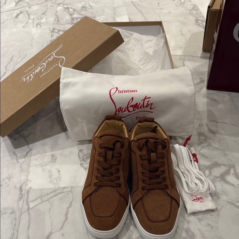 Christian Louboutin Men's Tan Sneakers